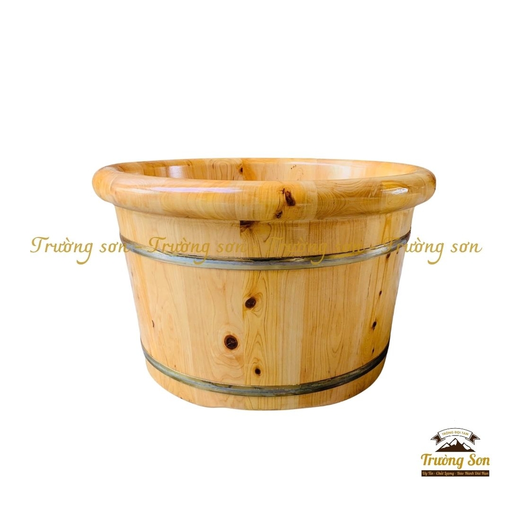 Chậu gỗ ngâm chân tuyết tùng
