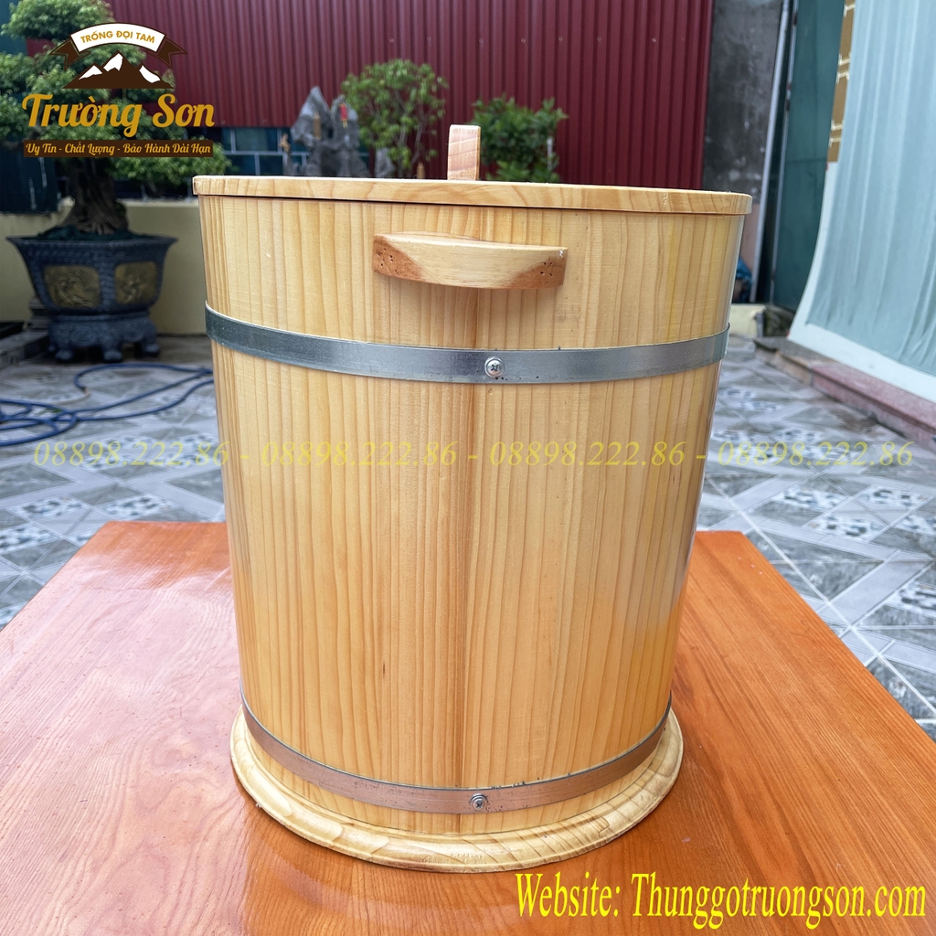 Thùng đựng gạo bằng gỗ 20 kg