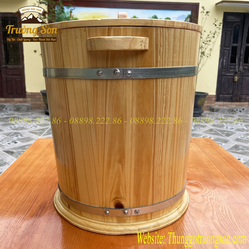 Thùng đựng gạo bằng gỗ 20 kg