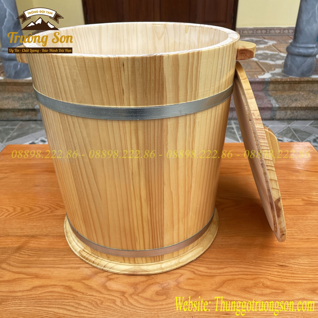 Thùng đựng gạo bằng gỗ 20 kg