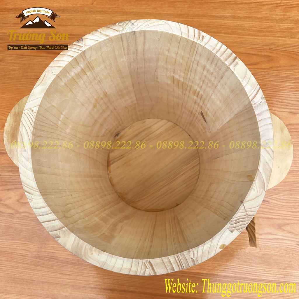 Thùng gỗ đựng gạo phong thủy