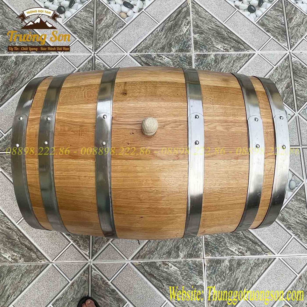 Thùng ngâm rượu gỗ sồi 150 lít