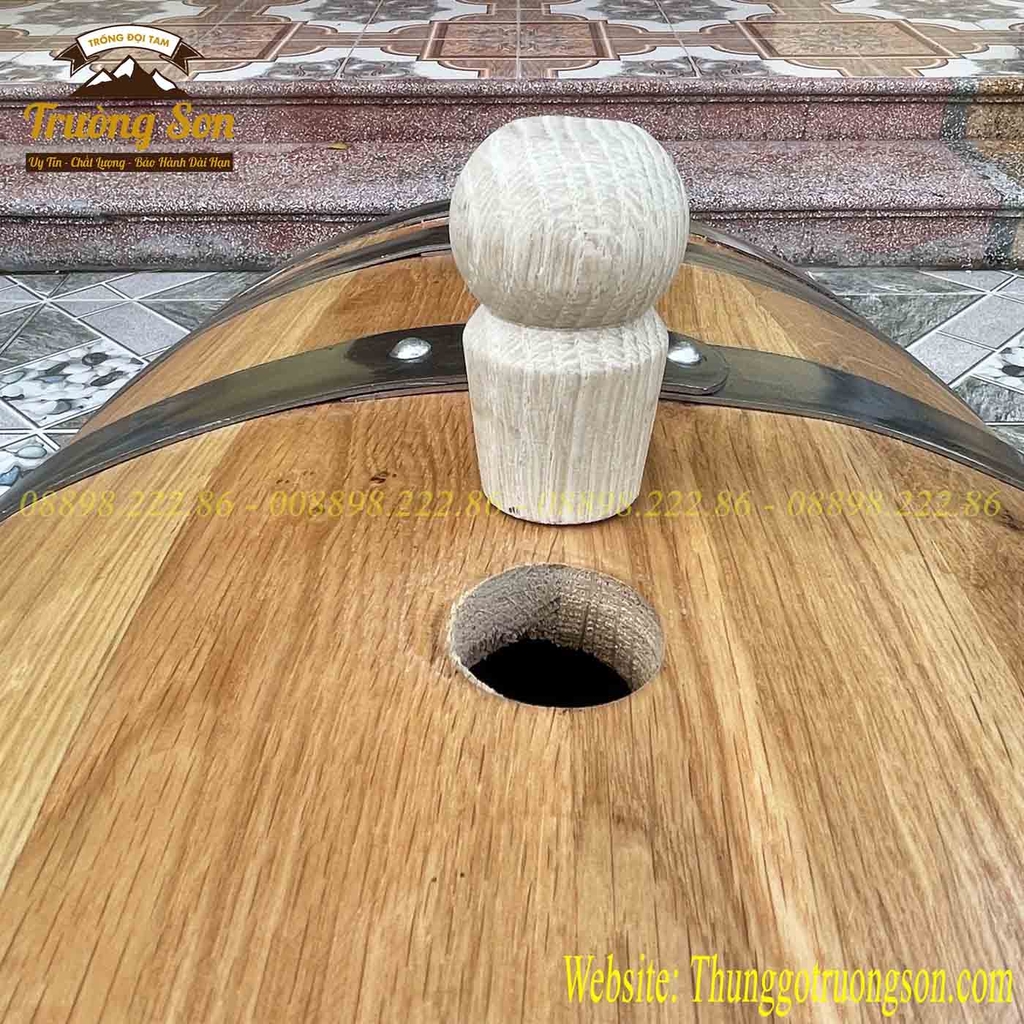 Thùng ngâm rượu gỗ sồi 150 lít