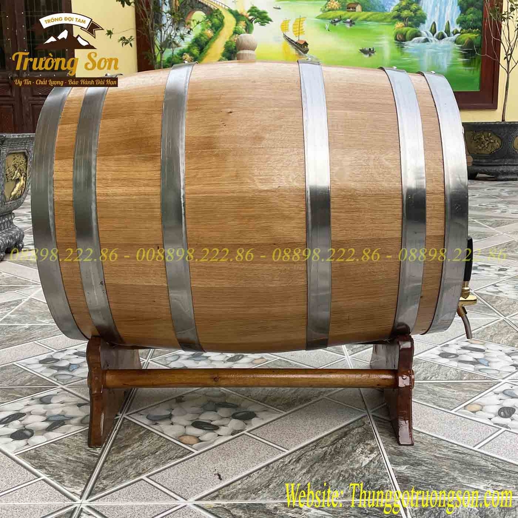 Thùng ngâm rượu gỗ sồi 150 lít