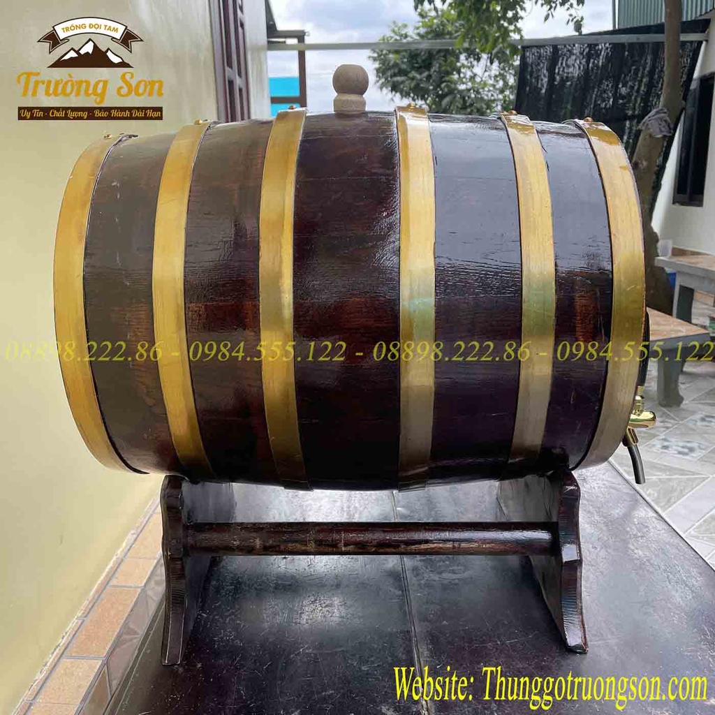 Thùng rượu gỗ sồi giả cổ