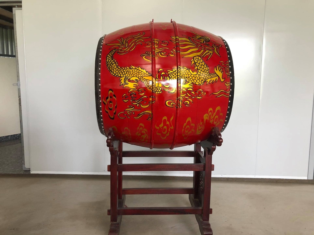 Trống gỗ mít da trâu