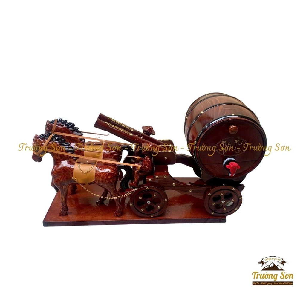 Xe ngựa kéo thùng rượu vang