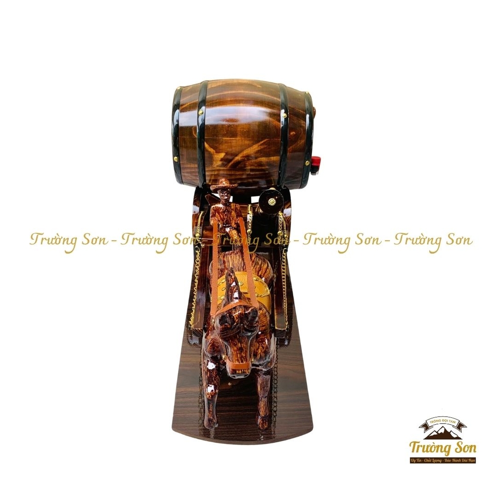 Xe ngựa đơn kéo trống đựng rượu vang