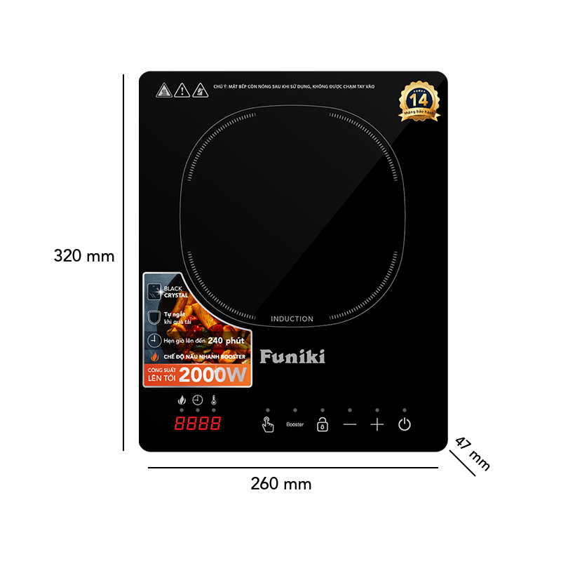 Bếp từ đơn tặng kèm nồi lẩu