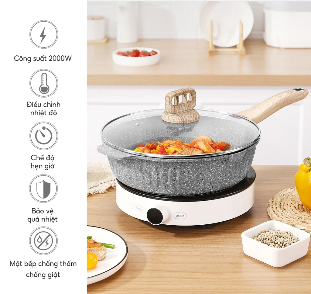 Bếp từ đơn bằng cơ LEBENLANG LBL5507