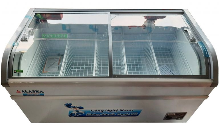 Tủ đông Alaska KC-395 mặt kính cong