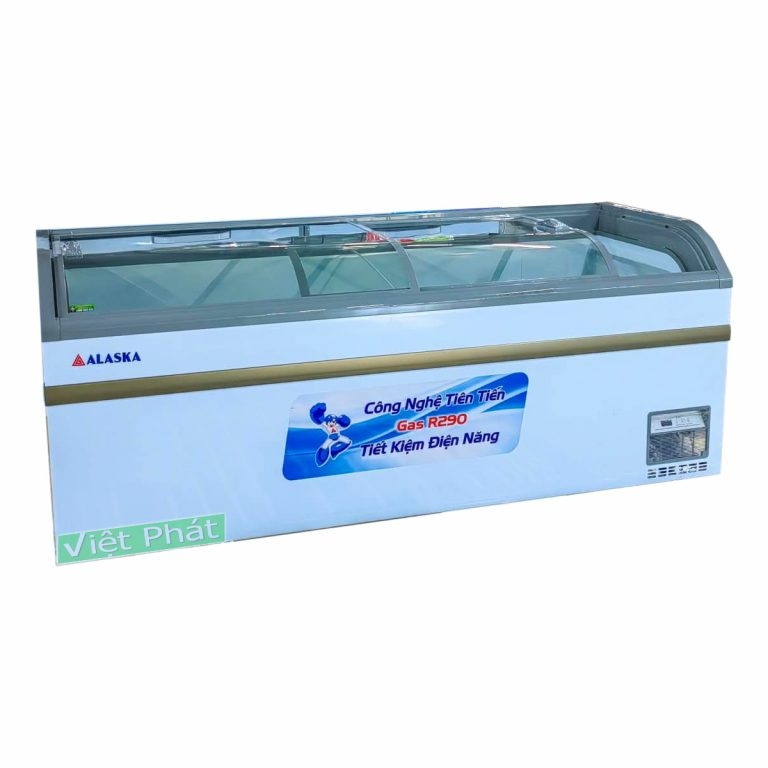 Tủ đông Alaska KC-550 mặt kính cong