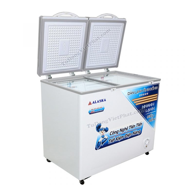 Tủ đông Alaska BCD-3568C 350L 2 ngăn đông mát dàn đồng