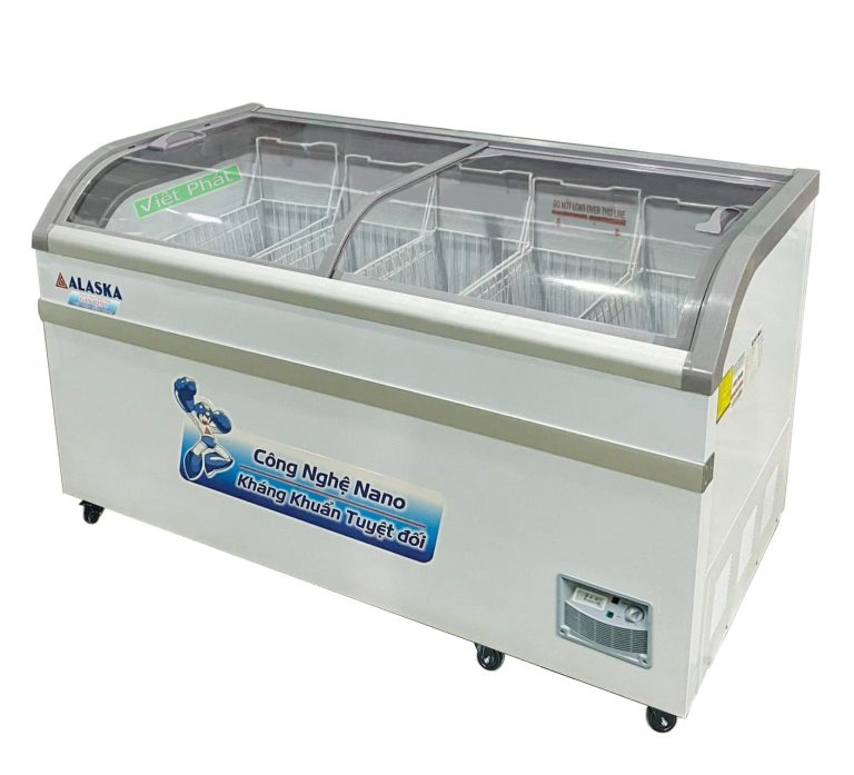 Tủ đông Alaska KC-395 mặt kính cong