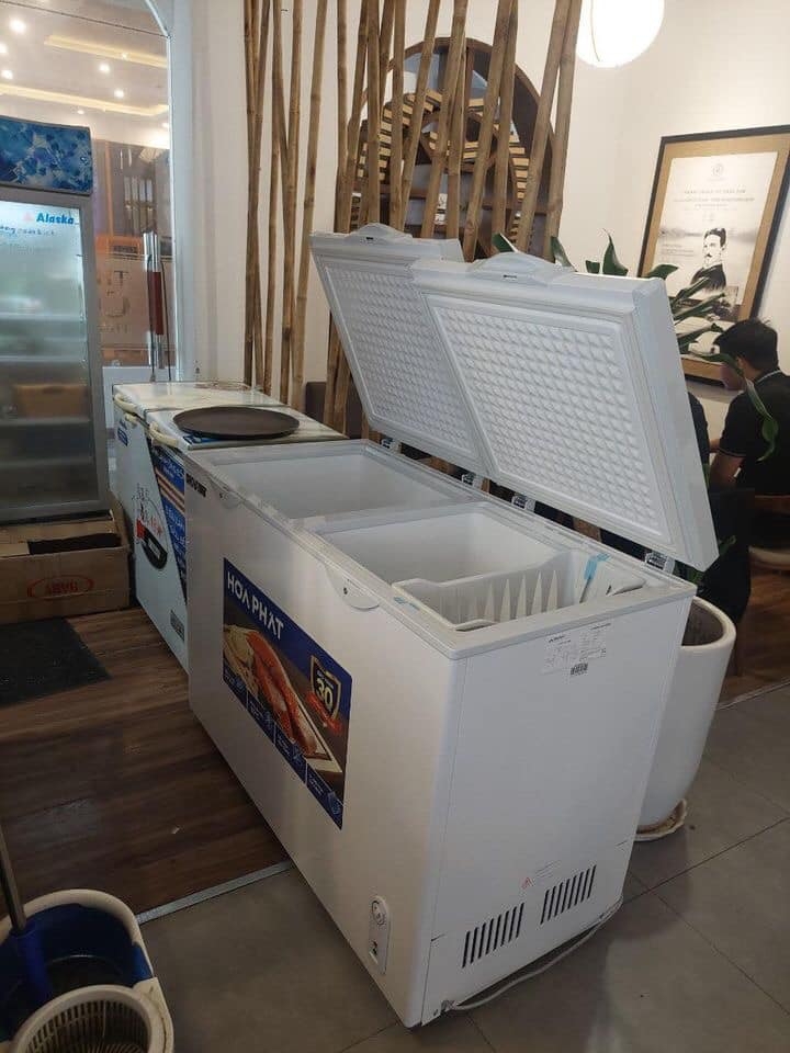 Rinh Tủ đông hoà phát ốp kính cường lực 666L HPF AD6352.T1 làm ăn chỉ có phát thôi