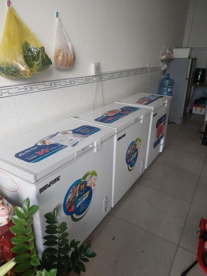 Rinh Tủ đông hoà phát ốp kính cường lực 666L HPF AD6352.T1 làm ăn chỉ có phát thôi