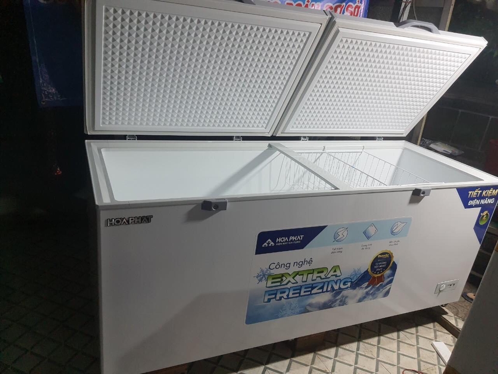 Tủ đông lớn Hòa Phát 1 chế độ đông 544L dài 1,7m X 75cm CS 120W