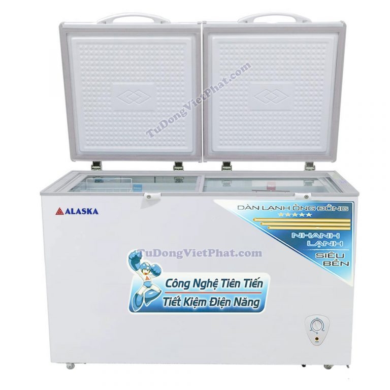 Tủ đông Alaska BCD-3568C 350L 2 ngăn đông mát dàn đồng