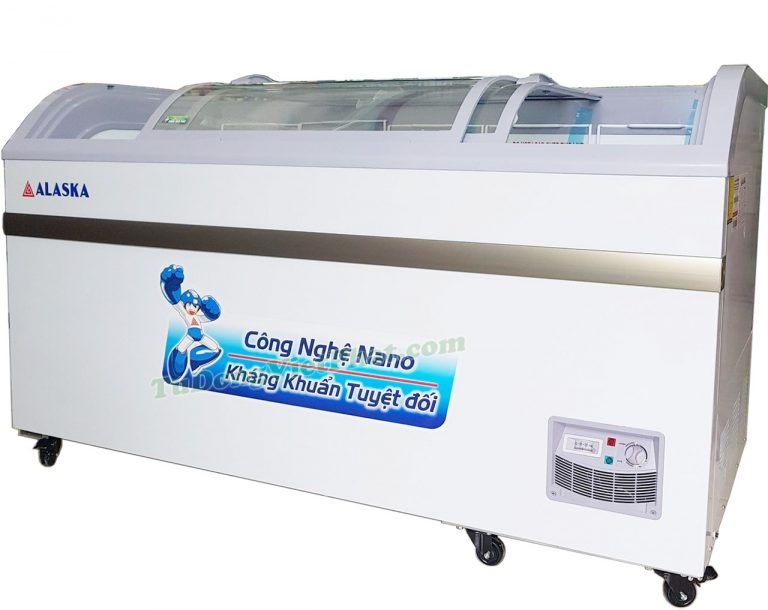 Tủ đông Alaska KC-395 mặt kính cong