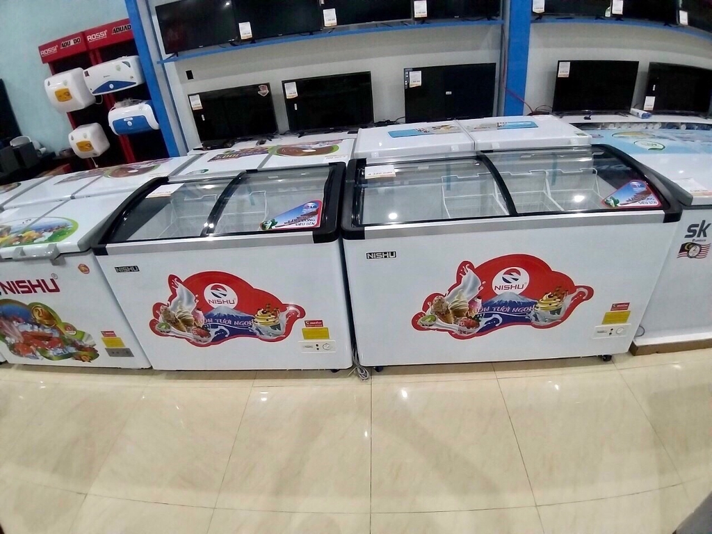 Tủ đông mặt kính 800l 1 chế độ đông