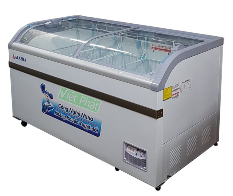 Tủ đông Alaska KC-395 mặt kính cong