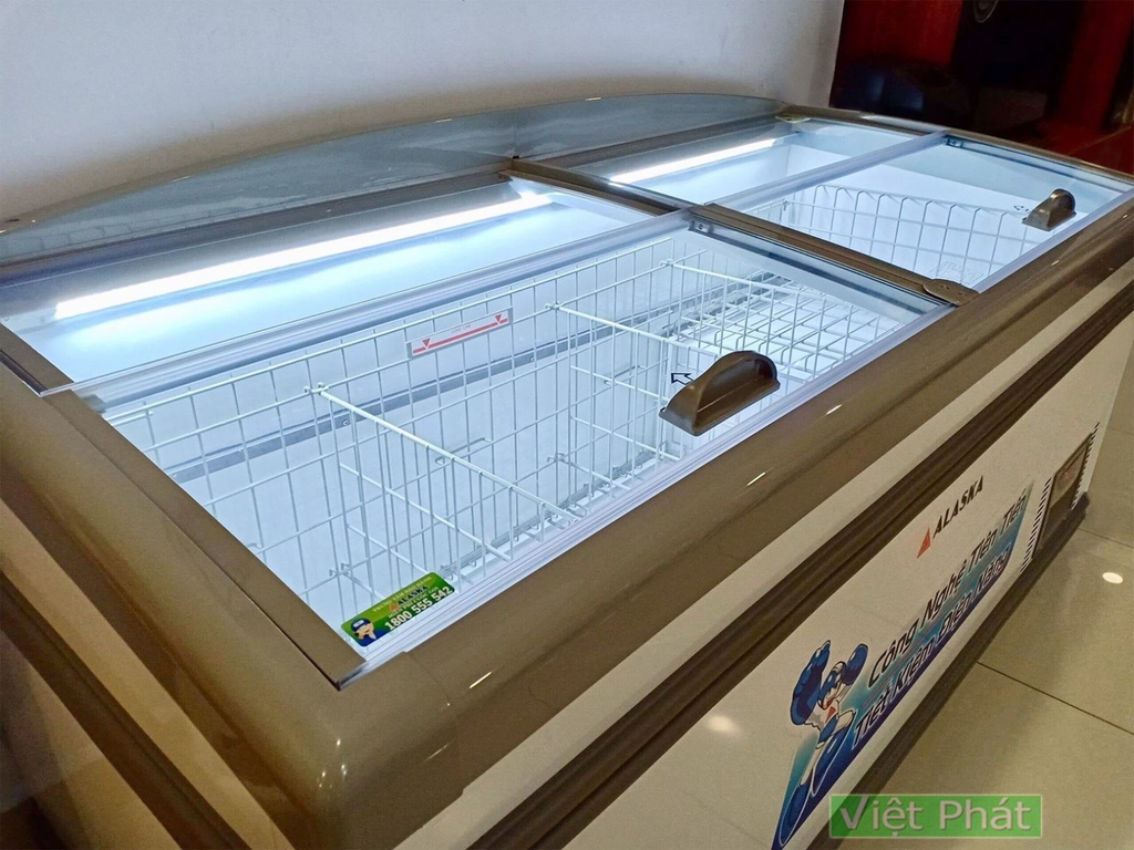 Tủ đông Alaska KT-450 mặt kính phẳng