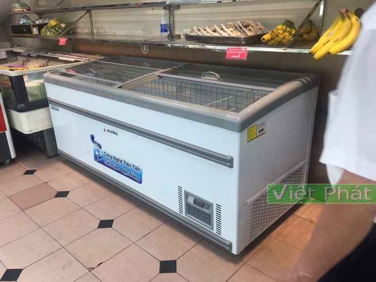 Tủ đông Alaska KT-650 mặt kính phẳng 650 lít