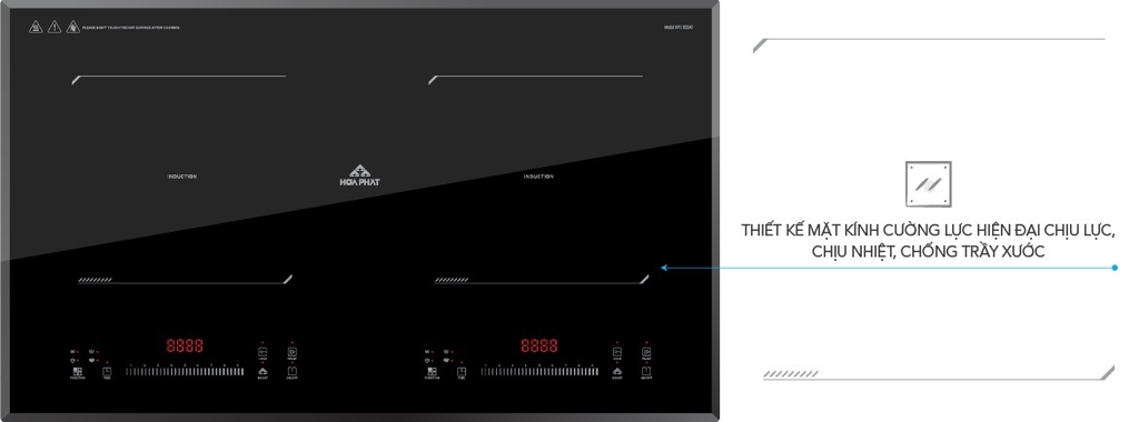 Bếp từ đôi công nghệ Inverter tiết kiệm điện năng