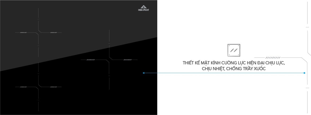 Bếp từ đôi mặt kính cường lực Kanger chịu lực, chịu nhiệt cao