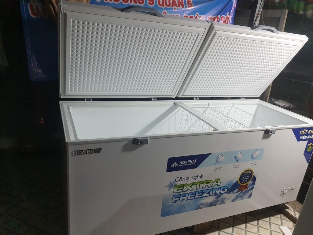 Tủ đông lớn Hòa Phát 1 chế độ đông 544L dài 1,7m X 75cm CS 120W