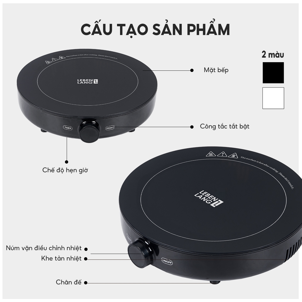 Bếp từ đơn bằng cơ LEBENLANG LBL5507