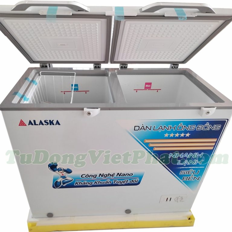 Tủ đông Alaska BCD-3068C 205L 2 ngăn đông mát dàn đồng