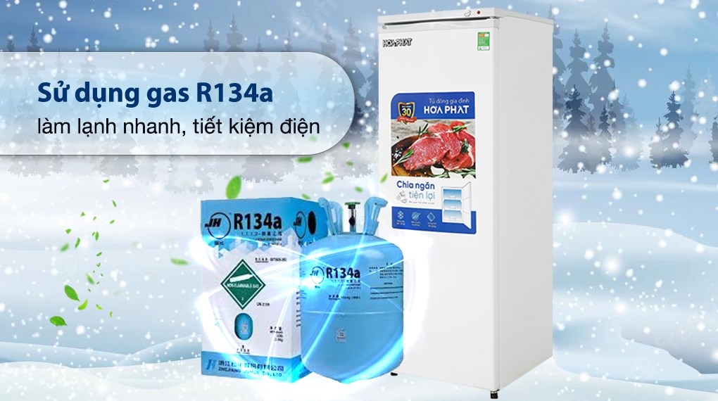 Tủ đông Hòa Phát đứng HPF UAH6208 208L 7 tầng