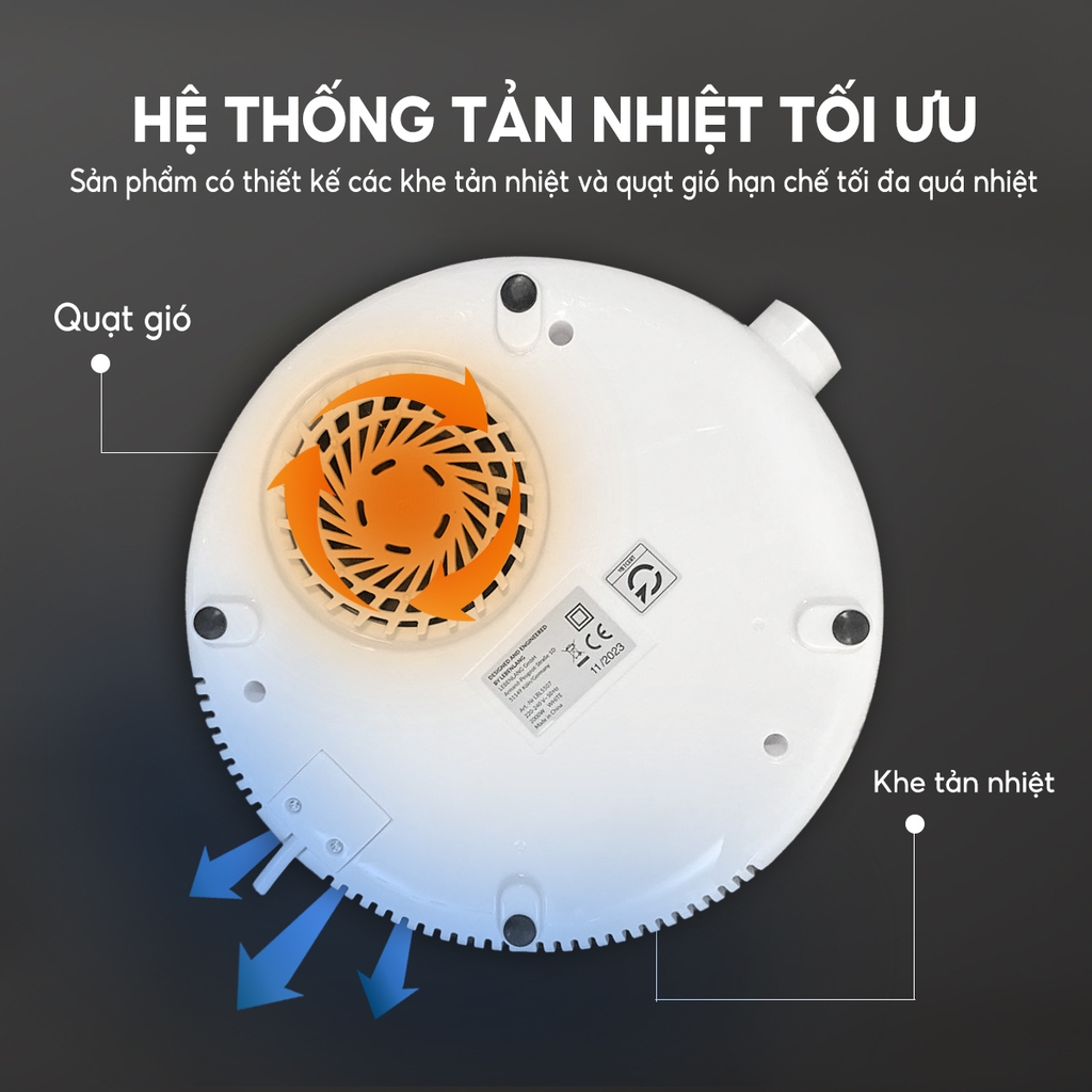 Bếp từ đơn bằng cơ LEBENLANG LBL5507