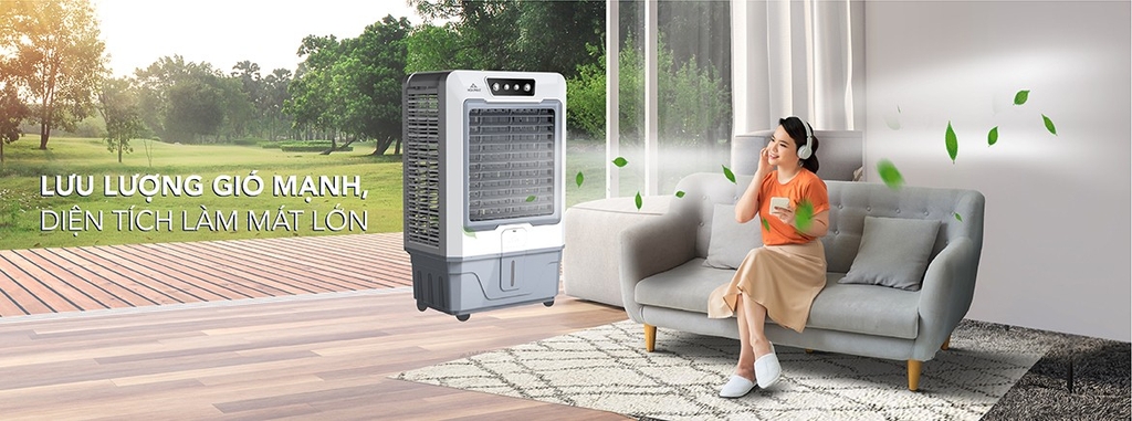 QUẠT ĐIỀU HÒA CÔNG NGHIỆP bình nước 70l công suât 270W