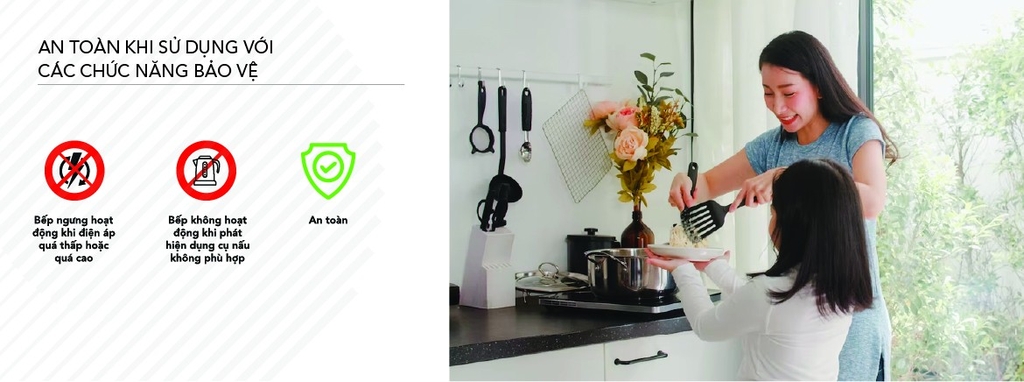 Bếp từ đơn bảo hành 14 tháng