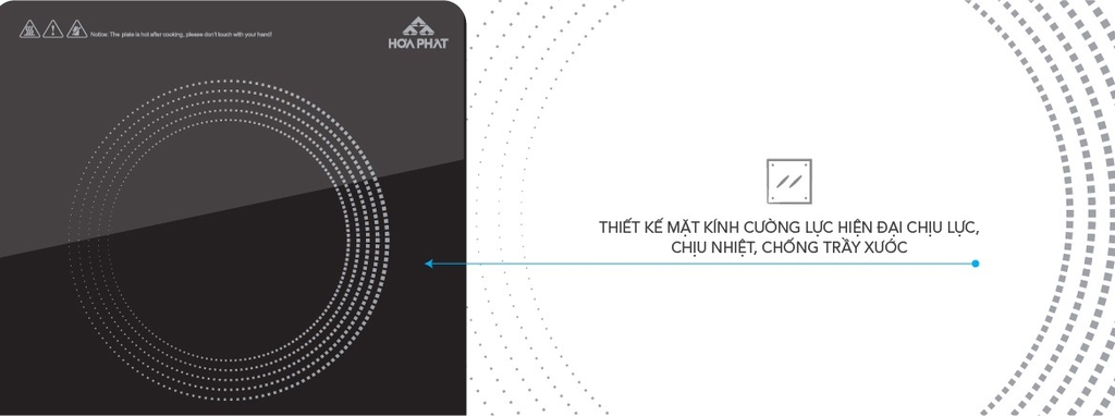 Bếp từ đơn cảnh báo và tự động tắt khi không có dụng cụ nấu