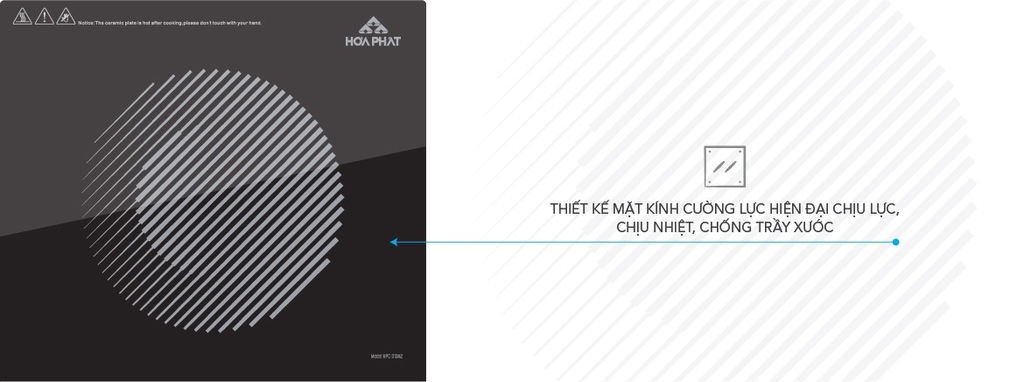 Bếp điện từ đơn Hòa Phát HPC D13A2