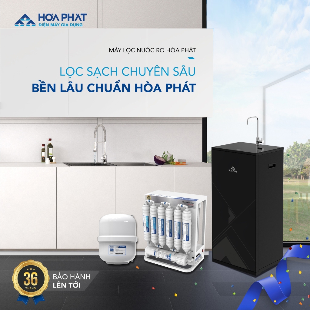 Máy lọc nước RO Hòa Phát HWU3A1022 để gầm chân quỳ