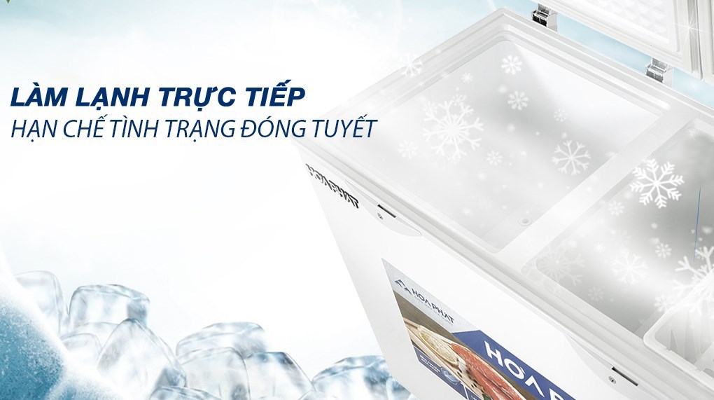 Tủ đông Hòa Phát 2 ngăn 2 cánh HPF BD6205 506 lít đông + mát