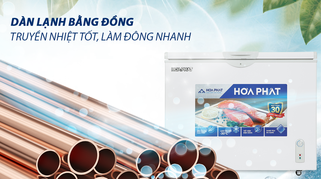 Tủ đông Hòa Phát 1 ngăn 1 cánh HCF 516S1Đ1 516 lít 1 ché độ đông