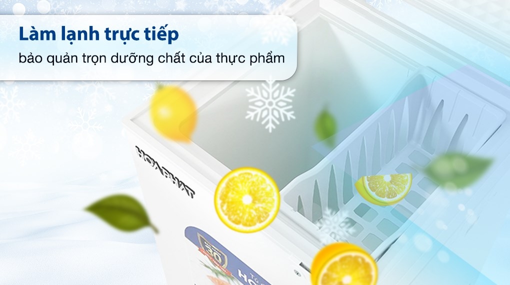 Tủ đông Hòa Phát mặt kính 1 ngăn 1 cánh HPF AD6107.T1 100 lít