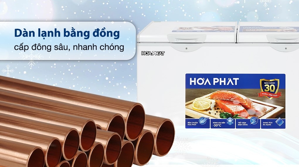 Tủ đông Hòa Phát Inverter 1 ngăn 1 chế độ đông HPF AD8352 400 lít