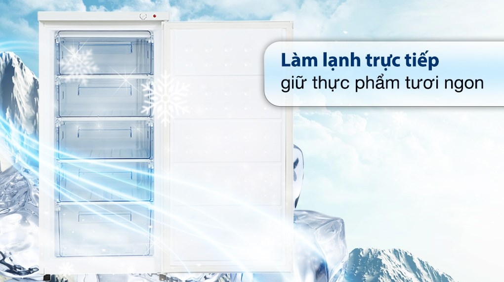 Tủ đông đứng 5 tầng Hòa Phát HUF 350SR1 147 lít kiểu đứng