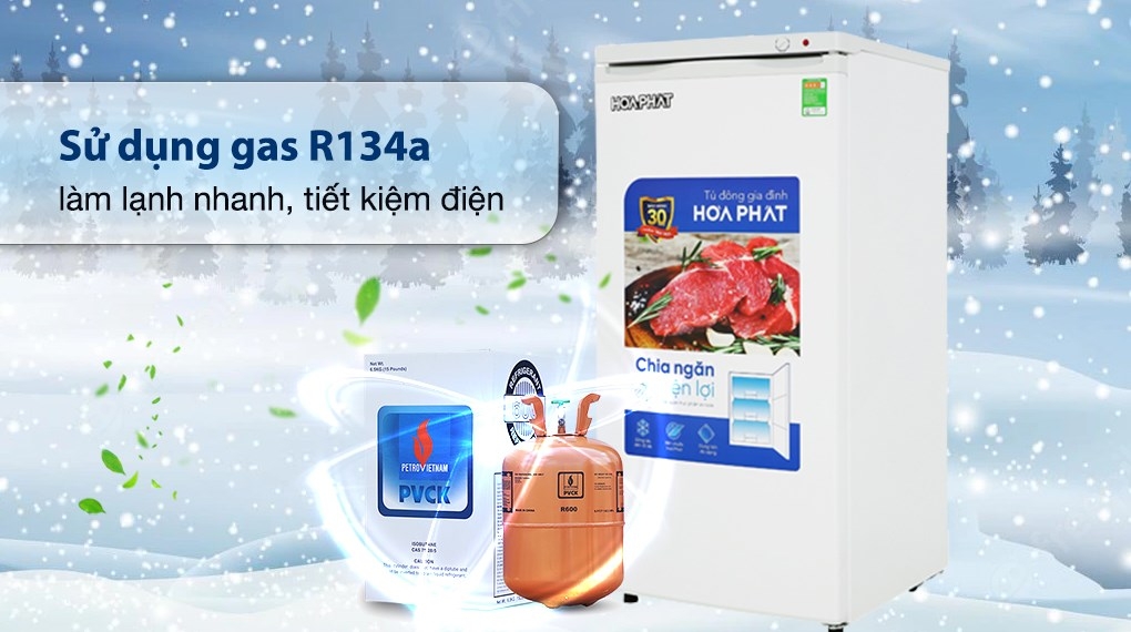 Tủ đông đứng mini Hòa Phát đứng HPF UAH6147 150 lít