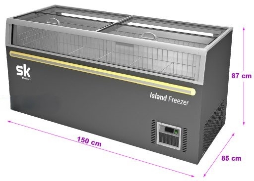 Tủ đông Sumikura SKIF-150.IC mặt kính 500L