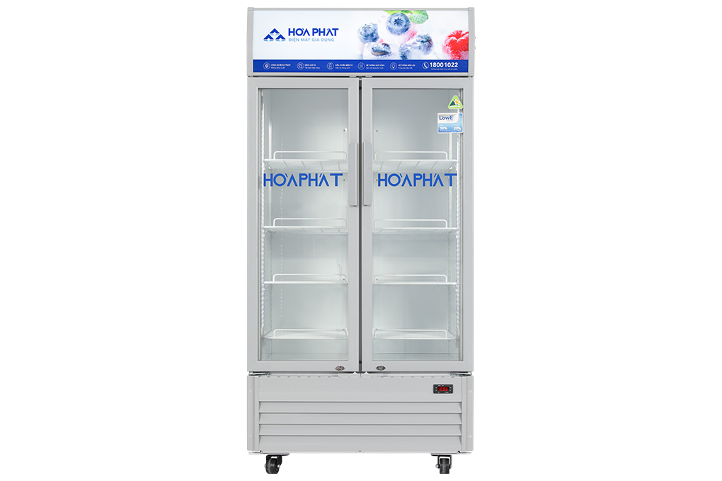 Tủ mát trưng bày Hòa Phát 1 ngăn 2 cánh HSR D8526