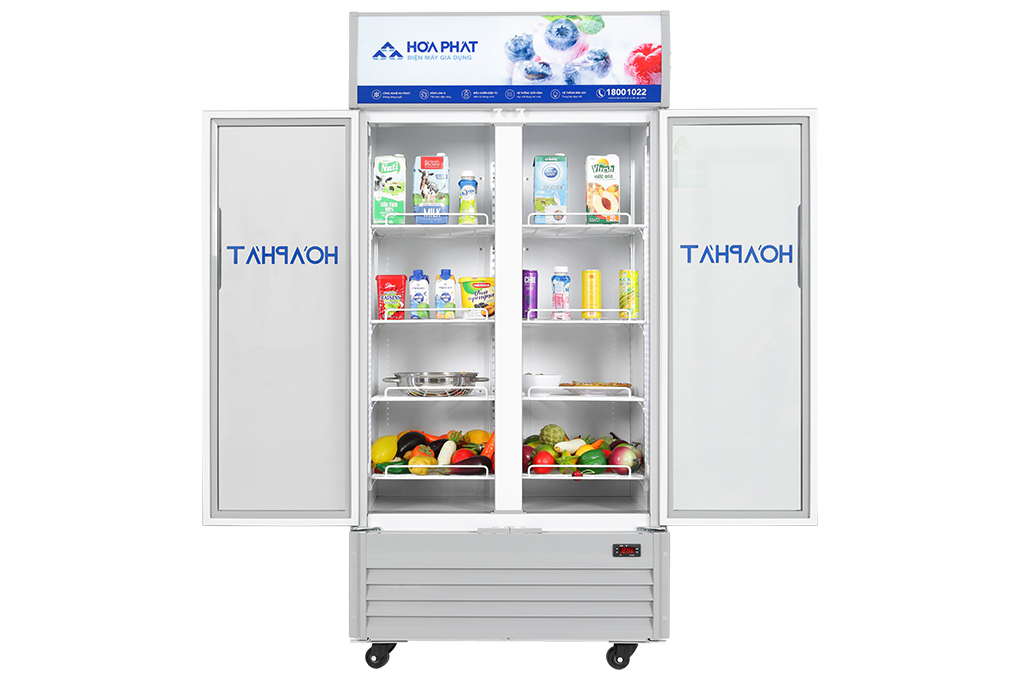 Tủ mát trưng bày Hòa Phát 1 ngăn 2 cánh HSR D6526