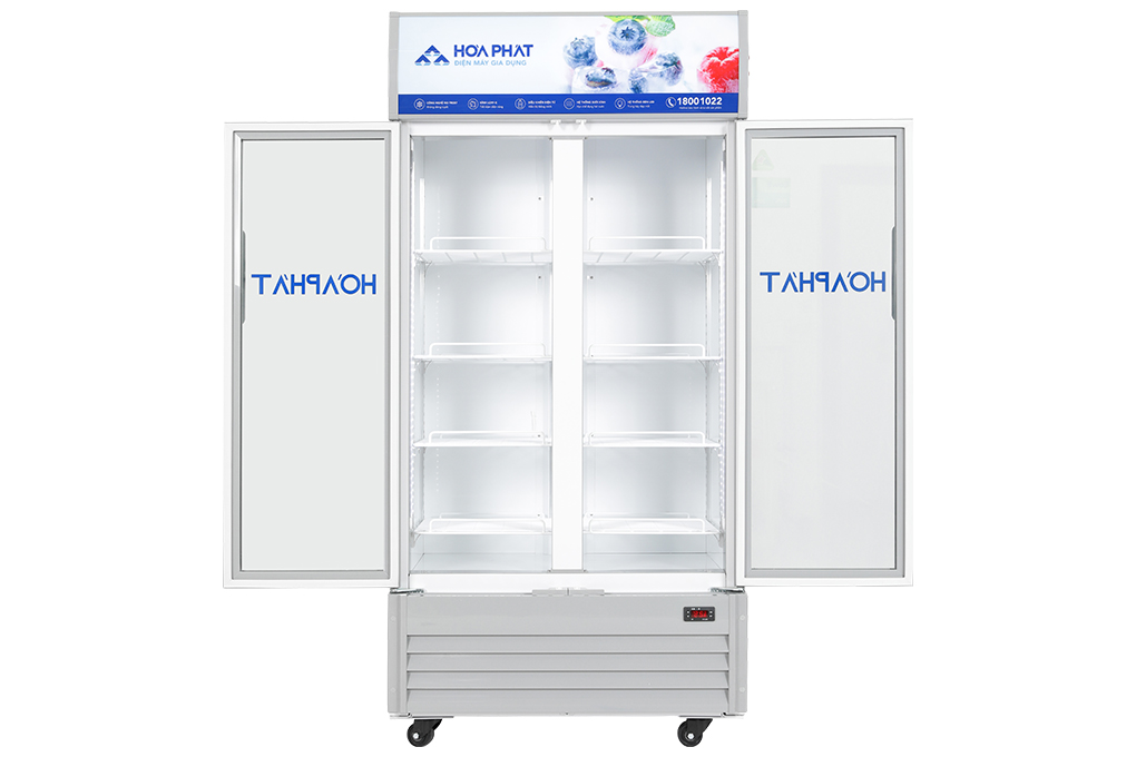 Tủ mát trưng bày Hòa Phát 1 ngăn 2 cánh HSR D6526