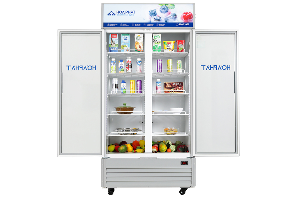 Tủ mát trưng bày Hòa Phát 1 ngăn 2 cánh HSR D8723 1100 lít
